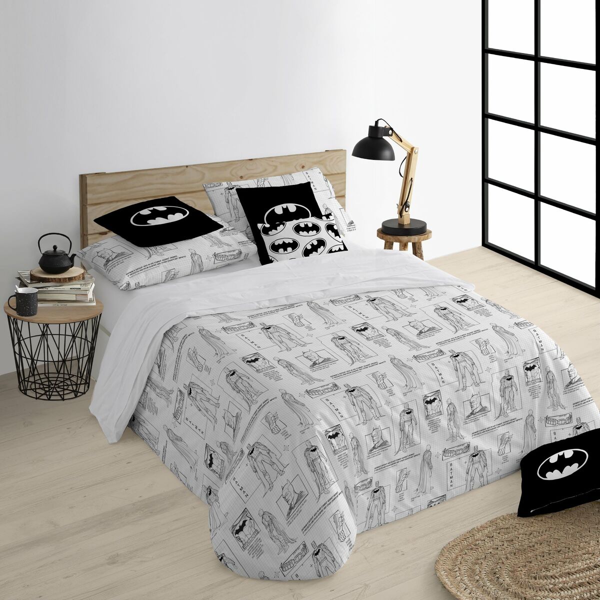 Copripiumino Batman Features Multicolore 175 Fili 200 x 200 cm